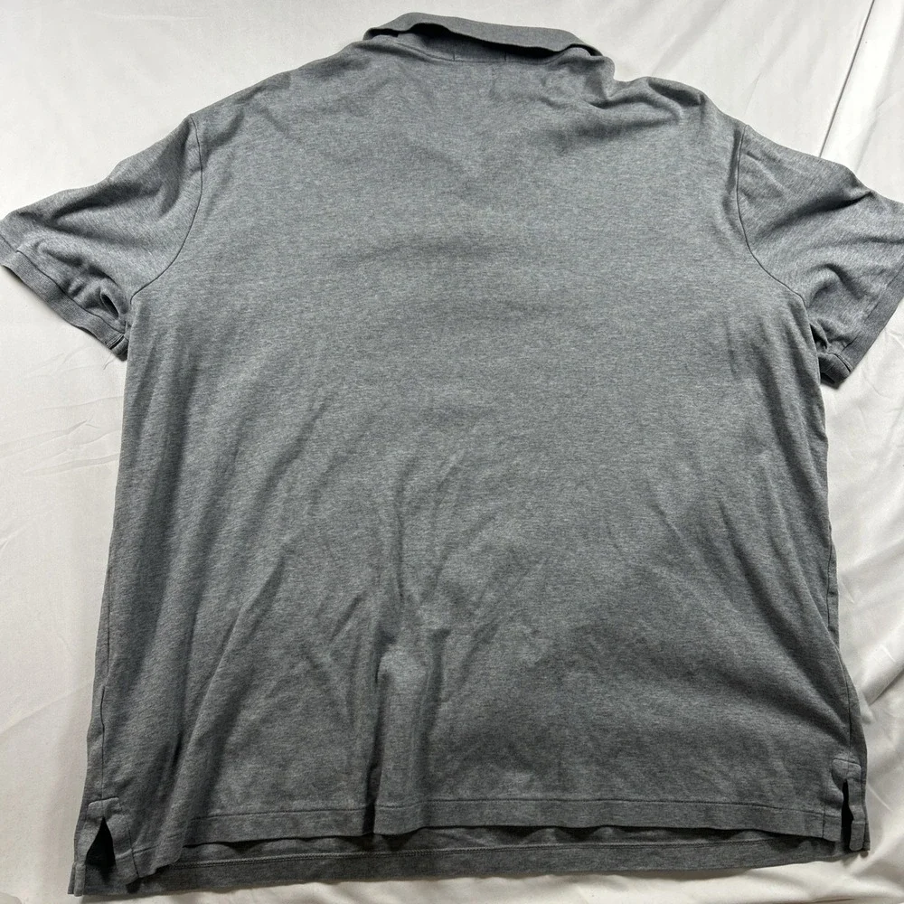 Polo Ralph Lauren Shirt Mens XL Gray Pima Soft Touch Short Sleeve Classic Fit